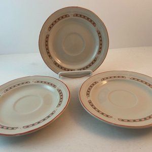 Tienshan Stoneware-Heartwarming-Lot of 3 Saucers